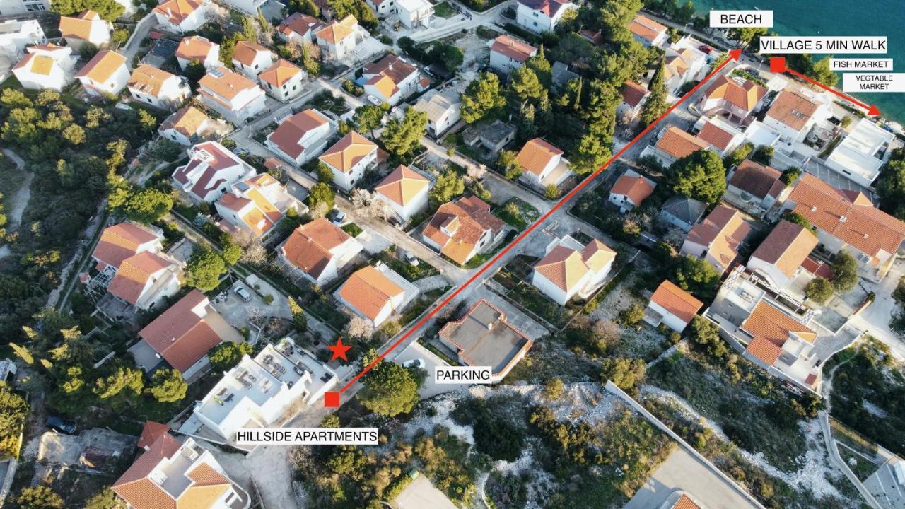 The Grande - Huge Terrace - Amazing Sea Views - Tastefully Furnished - Access To Rooftop Terrace And Gym - Hillside Apartments Rogoznica Rogoznica  Zewnętrze zdjęcie